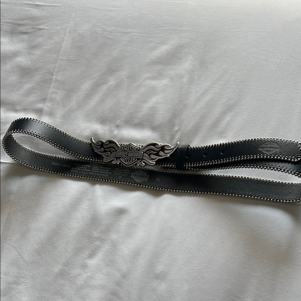 Harley-Davidson Black Leather Belt